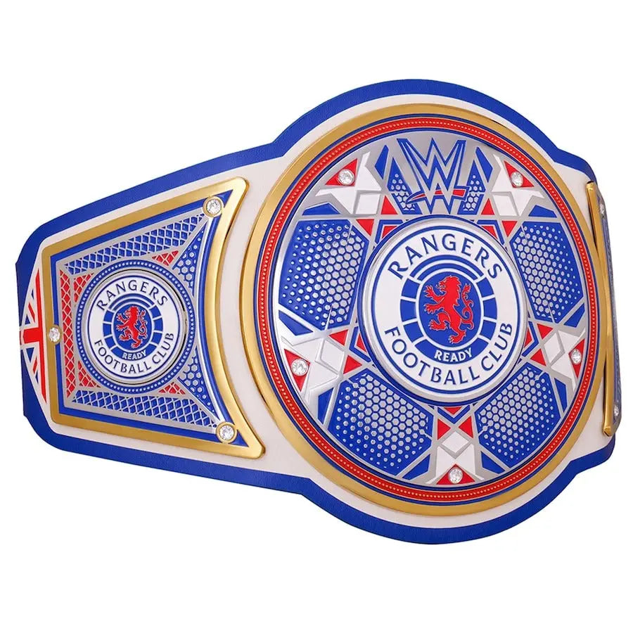 WWE x Rangers FC collectible Legacy Championship Replica Belt – Official Football x Wrestling Collectible